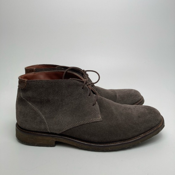 Men's Suede Chukka Boots - Gray - Picture 2 of 7